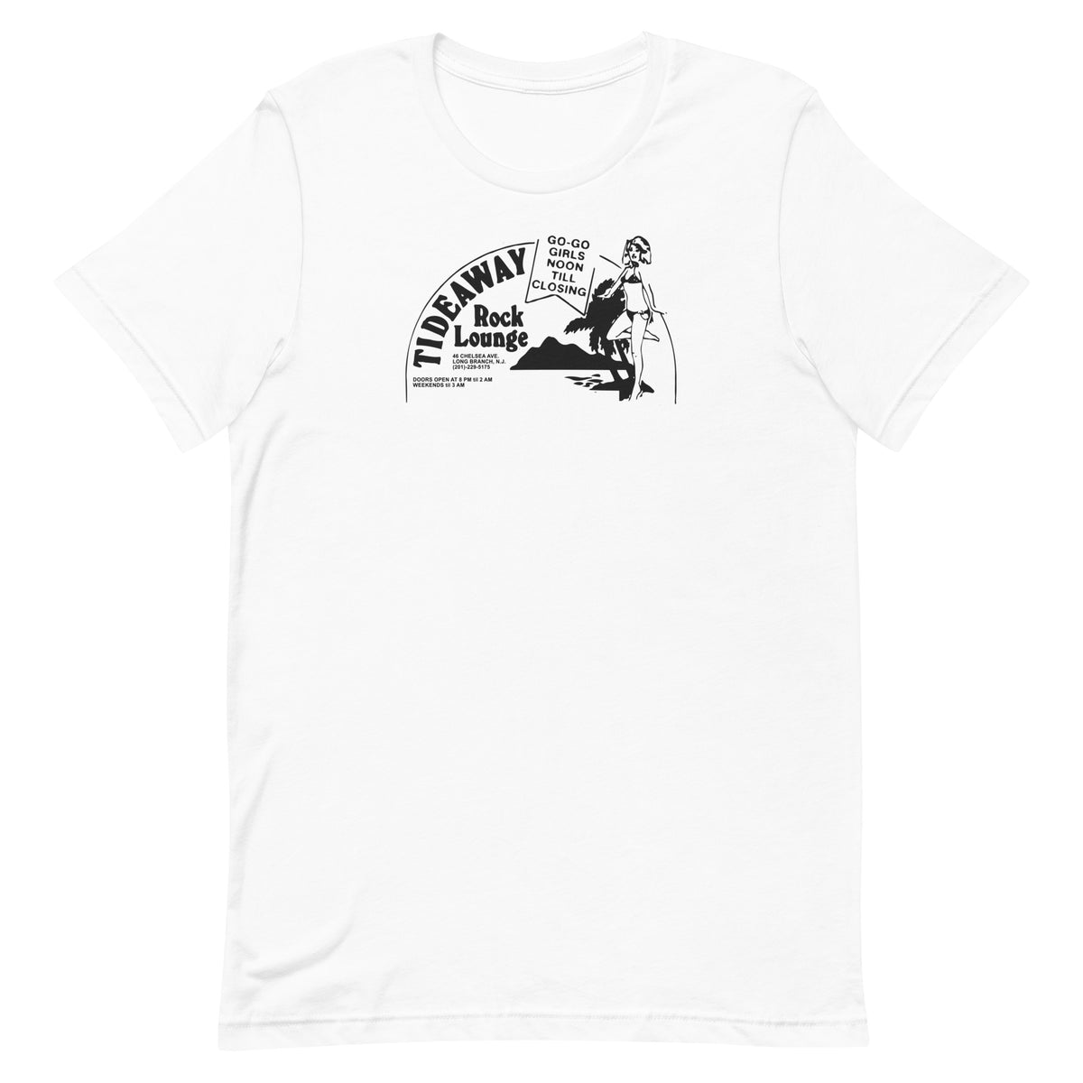 Tideaway Rock Lounge - LONG BRANCH - Short-Sleeve Unisex T-Shirt