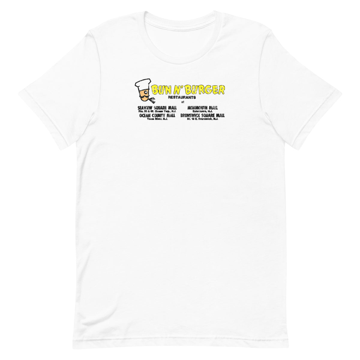 Bun N' Burger - EATONTOWN / OCEAN / TOMS RIVER - Unisex t-shirt
