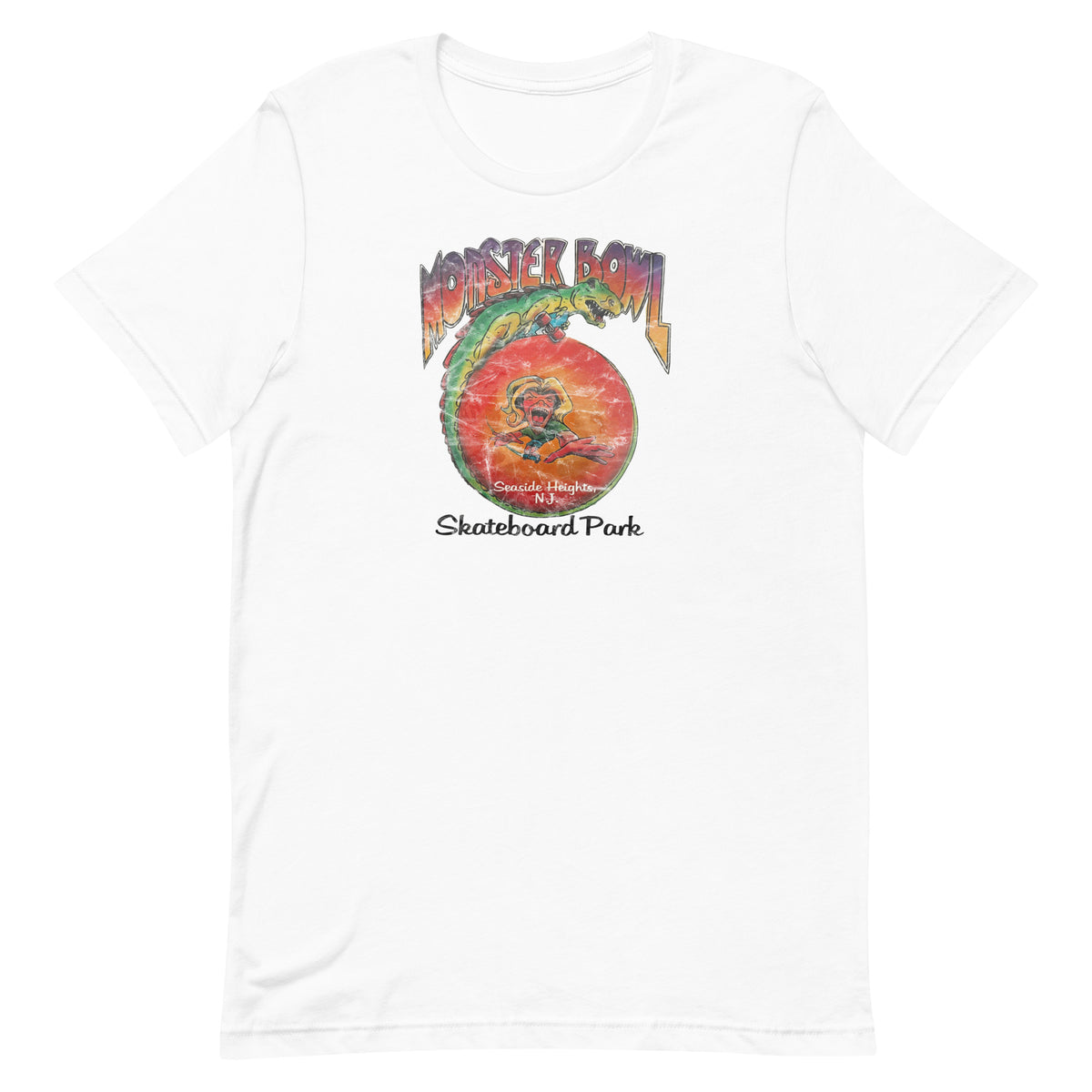 Monster Bowl Skateboard Park - SEASIDE HEIGHTS - Unisex t-shirt