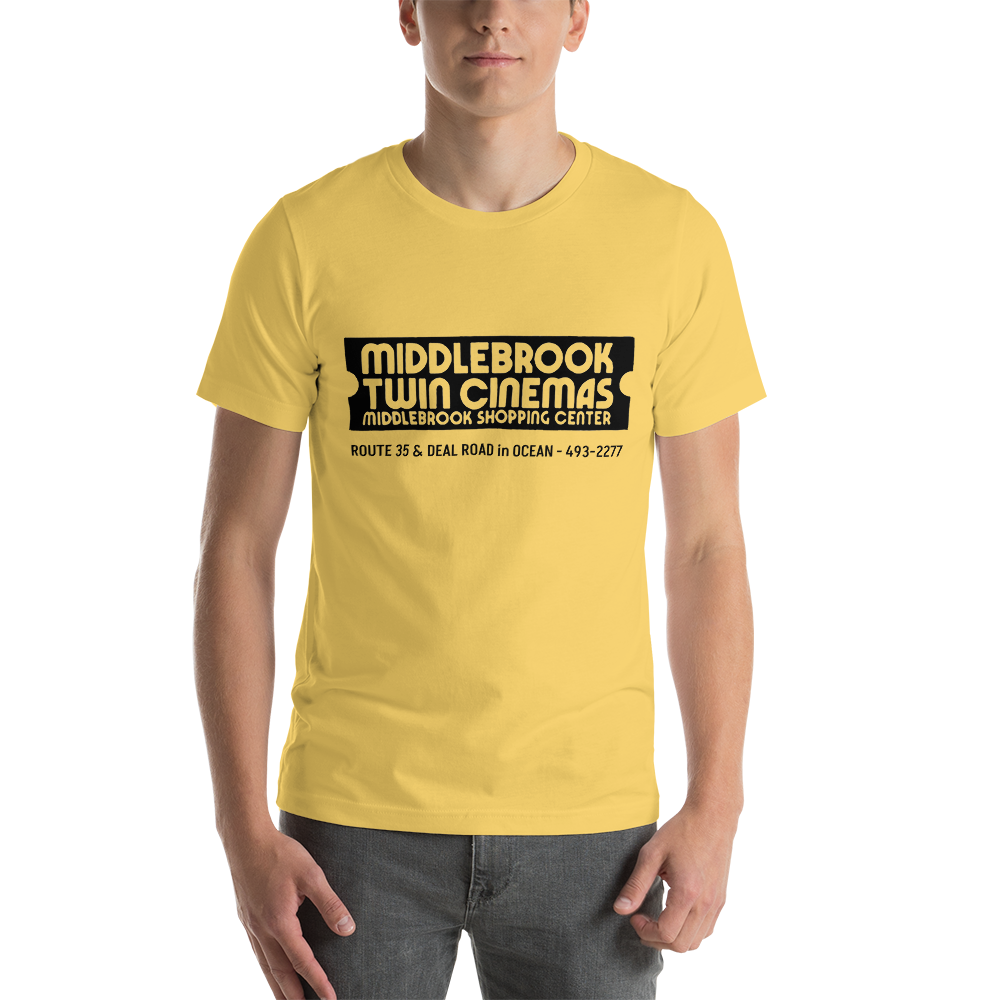 Middlebrook Twin Cinema - OCEAN - Unisex t-shirt Yellow