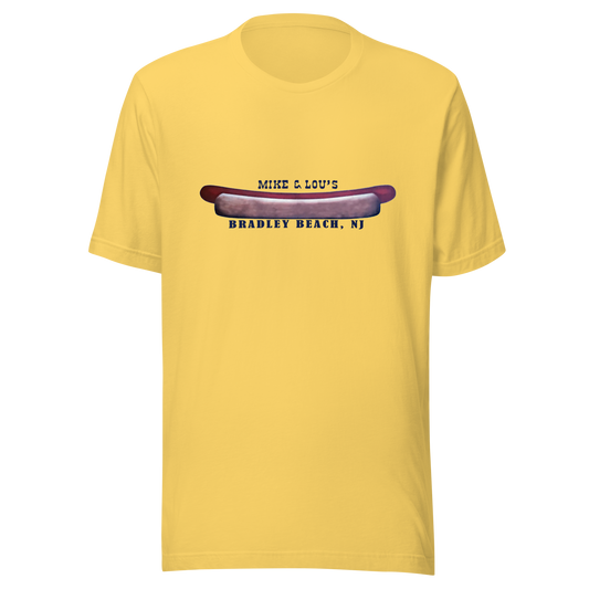 Mike & Lou's - BRADLEY BEACH - Unisex t-shirt Yellow
