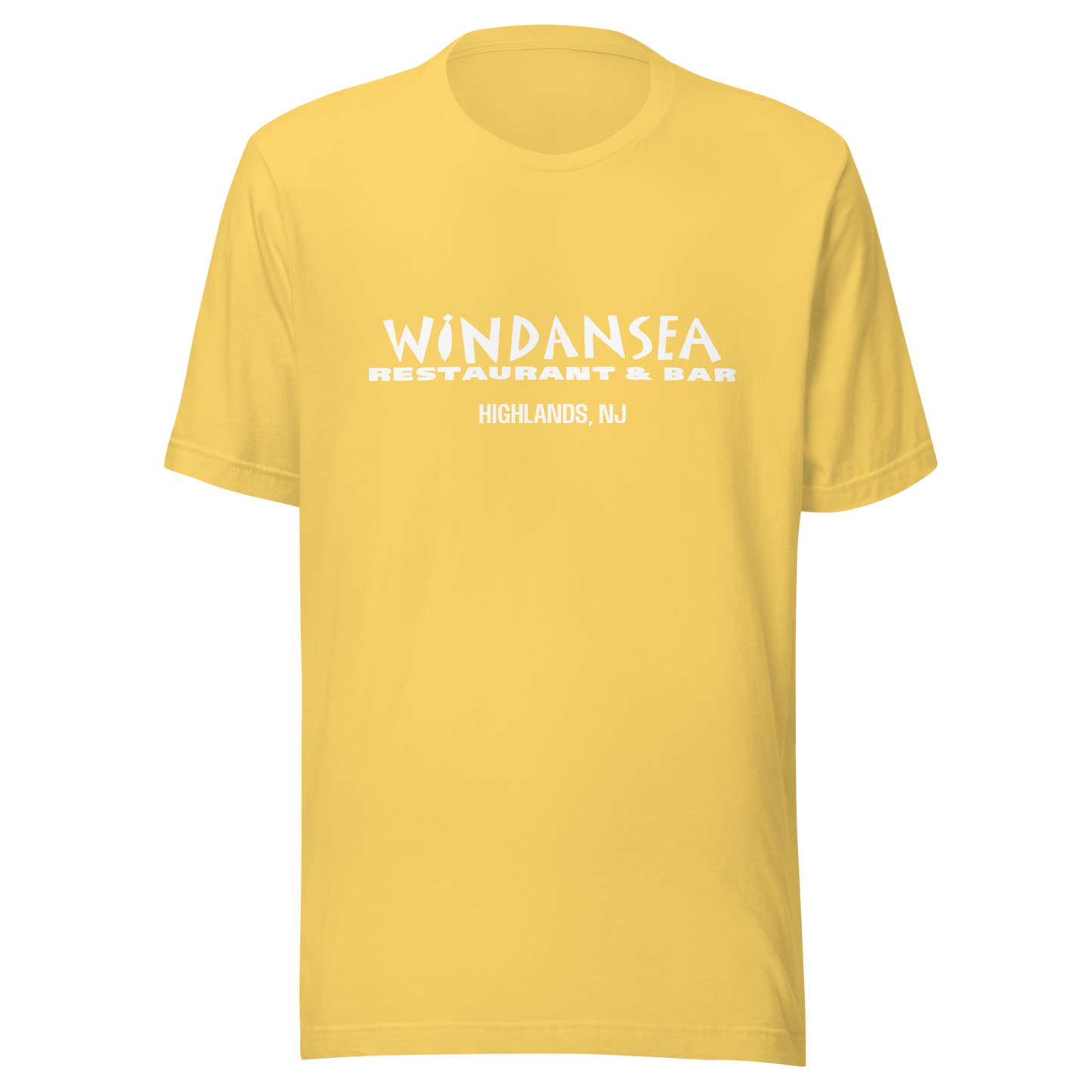 Windansea Restaurant & Bar - HIGHLANDS - Unisex t-shirt Yellow