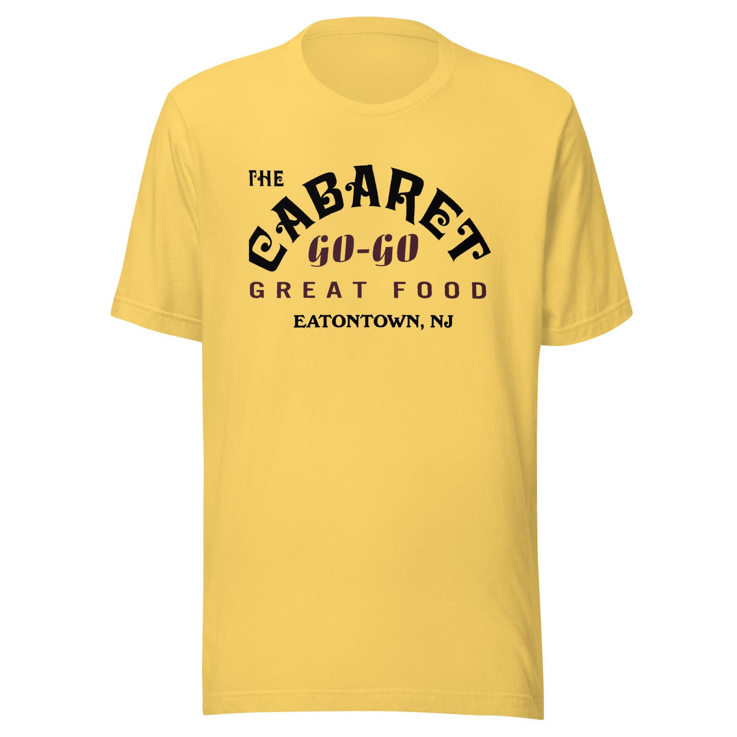 The Cabaret Go-Go Bar - EATONTOWN - Unisex t-shirt Yellow