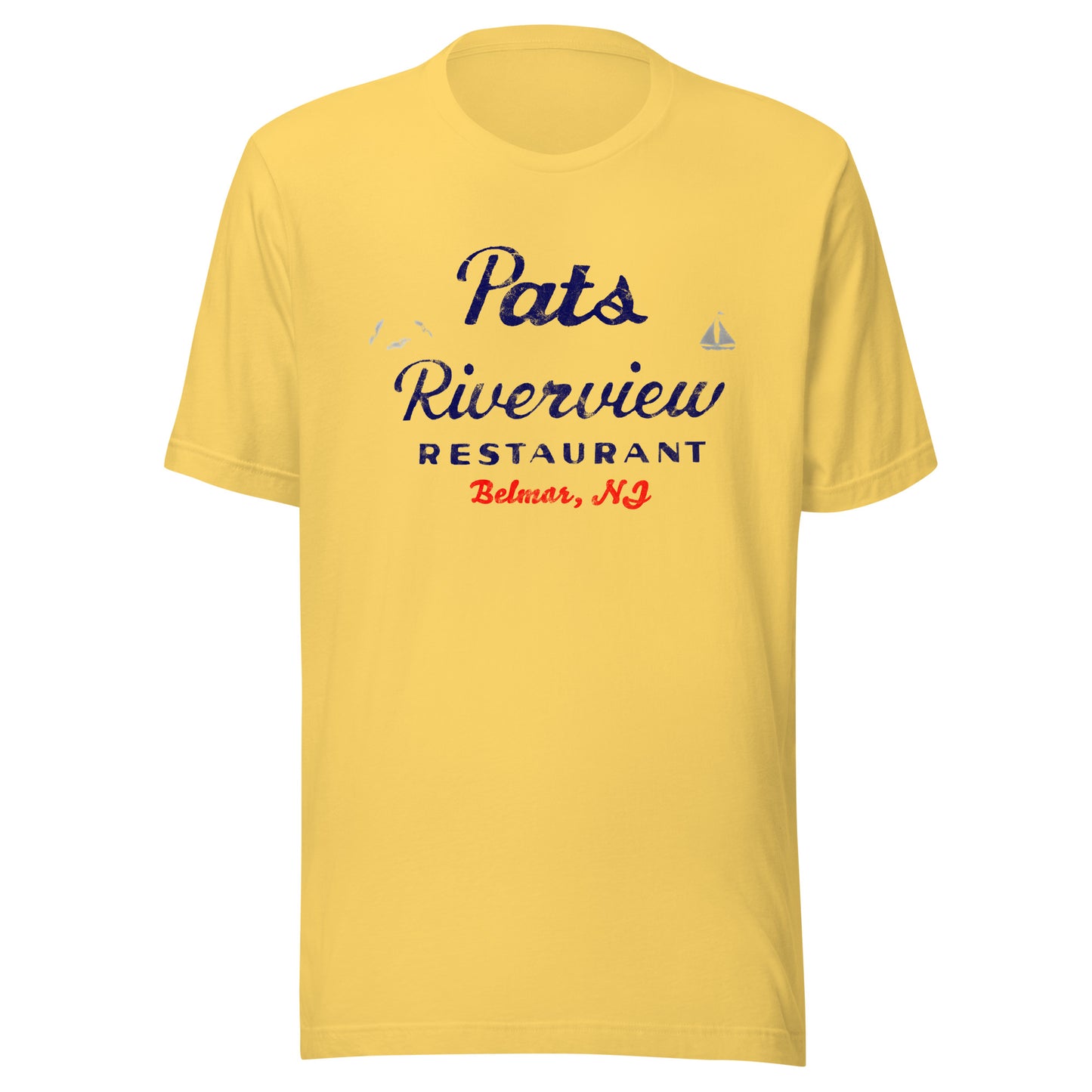 Pat's Riverview Diner - BELMAR - Unisex t-shirt Yellow