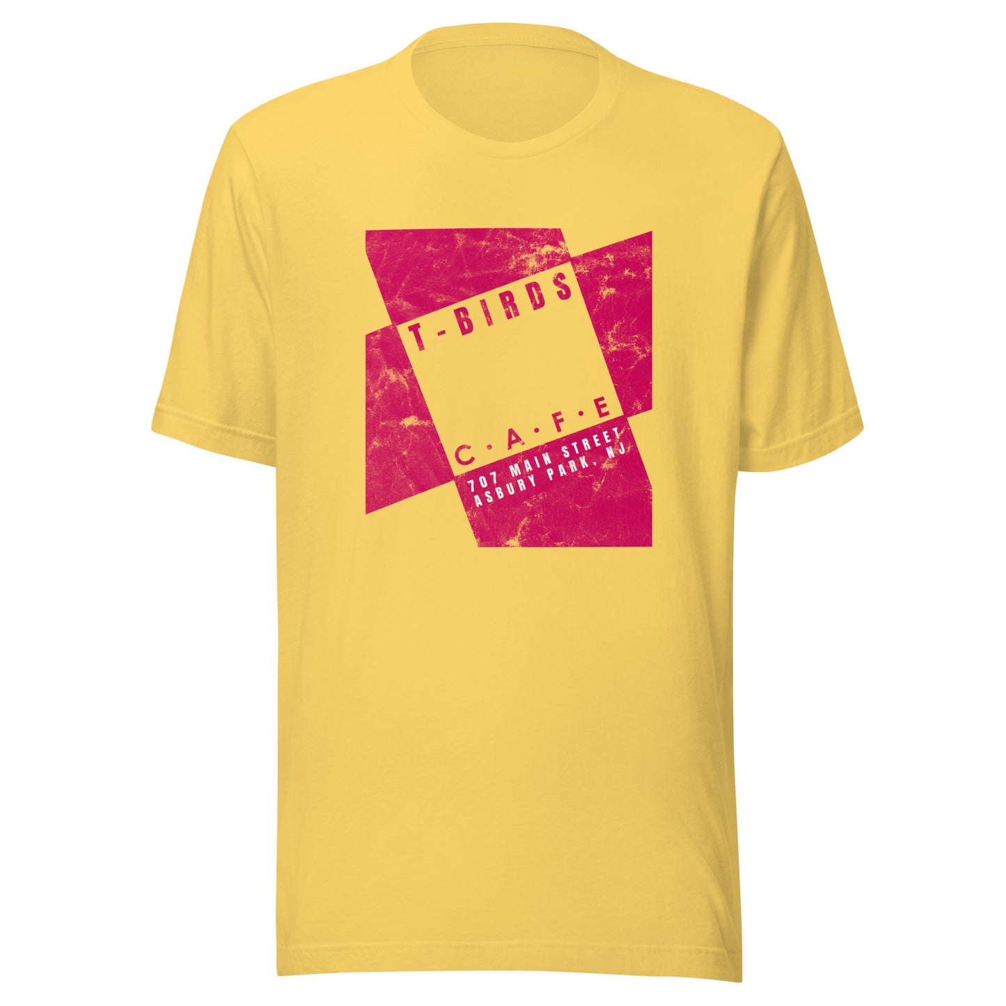 T-Birds Cafe - ASBURY PARK - Unisex t-shirt Yellow