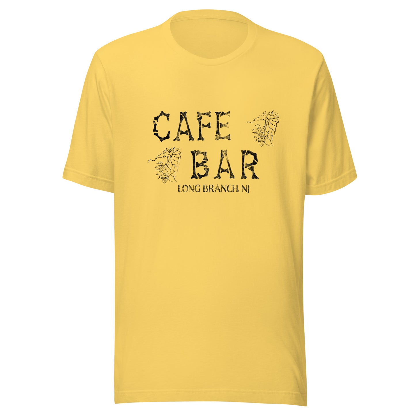 Cafe Bar - LONG BRANCH - Unisex t-shirt Yellow