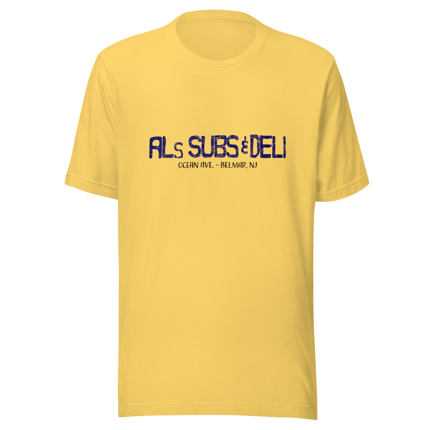 Al's Subs & Deli - BELMAR - Unisex t-shirt Yellow