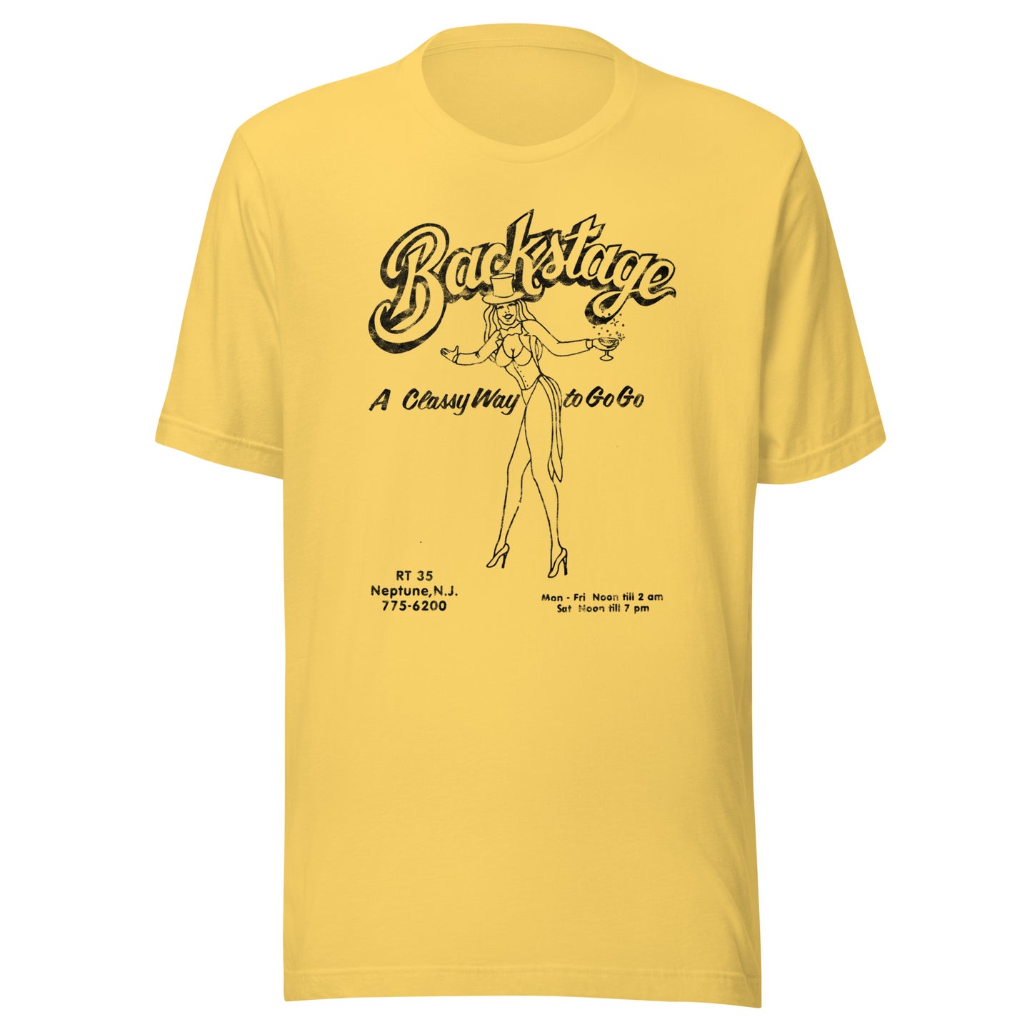 Backstage Go-Go Club - NEPTUNE - Unisex t-shirt Yellow