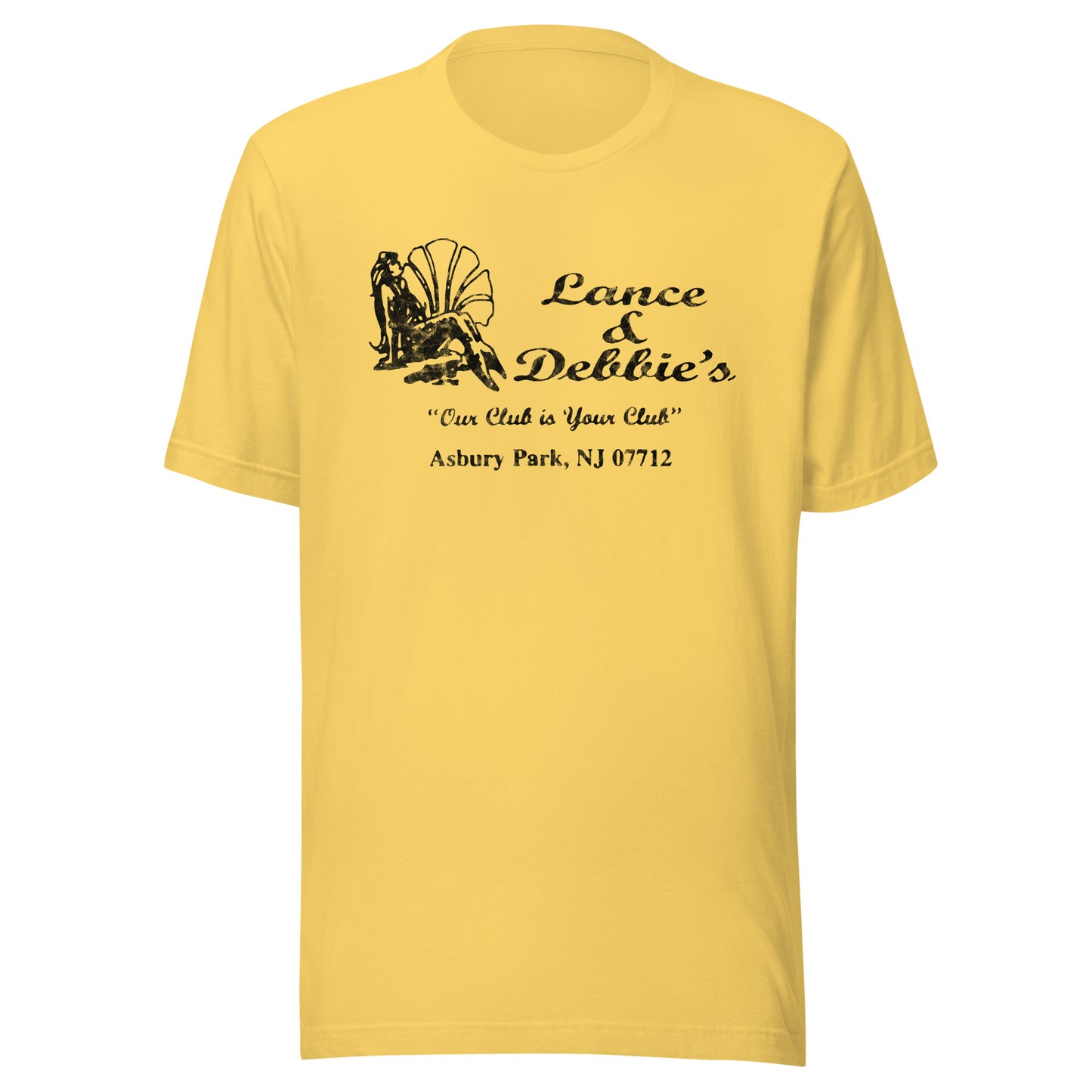 Lance & Debbie's - ASBURY PARK - Unisex t-shirt Yellow