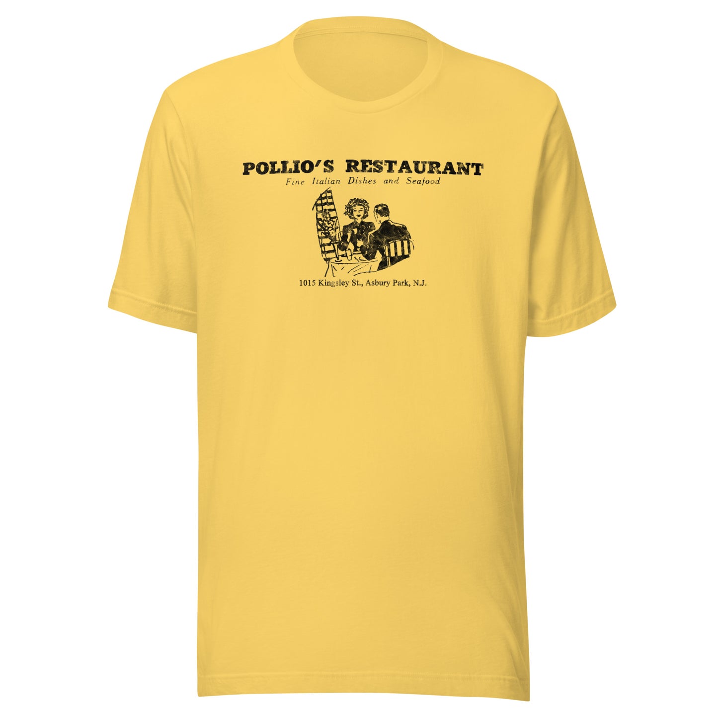 Pollio's Restaurant - ASBURY PARK - Unisex t-shirt Yellow