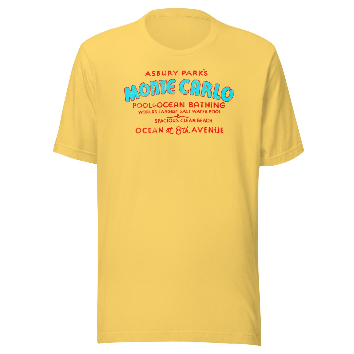 Monte Carlo Pool - ASBURY PARK - Unisex t-shirt Yellow