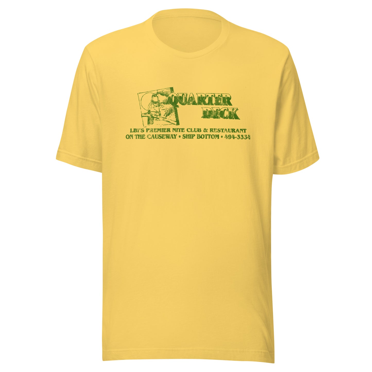 Quarterdeck Inn - SHIP BOTTOM - Unisex t-shirt Yellow