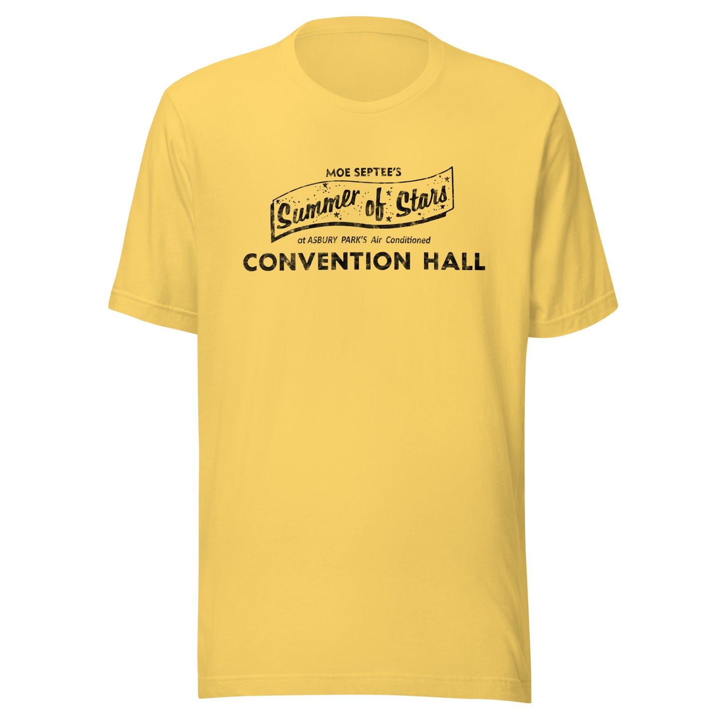Moe Septee's Summer of Stars - ASBURY PARK - Unisex t-shirt Yellow