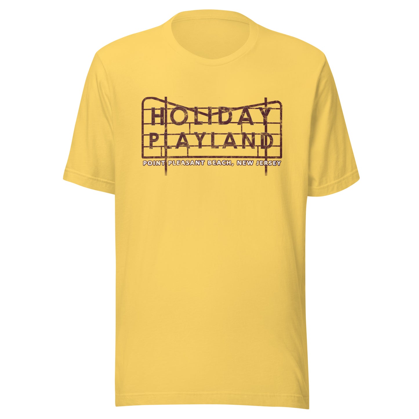Holiday Playland - POINT PLEASANT BEACH - Unisex t-shirt Yellow
