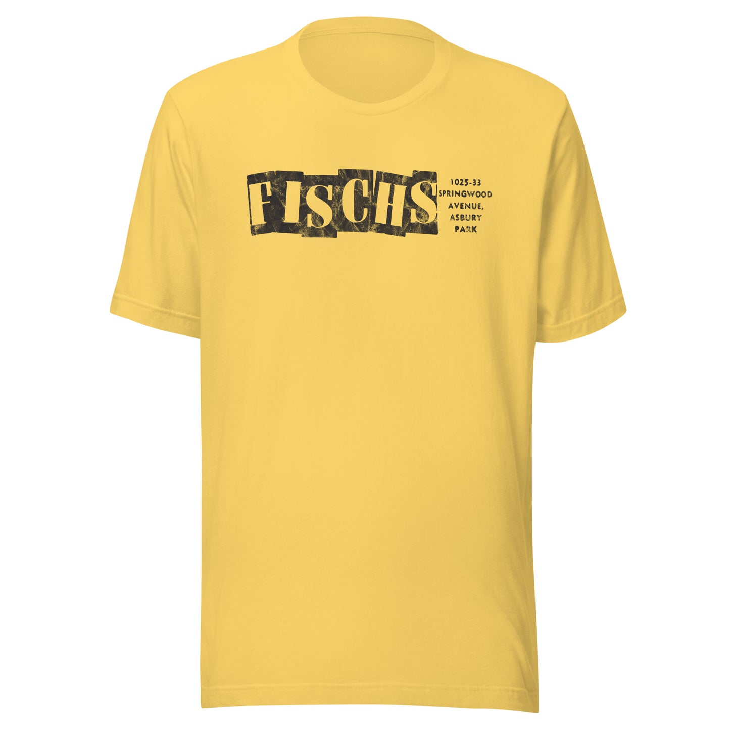 Fisch's - ASBURY PARK - Unisex t-shirt Yellow