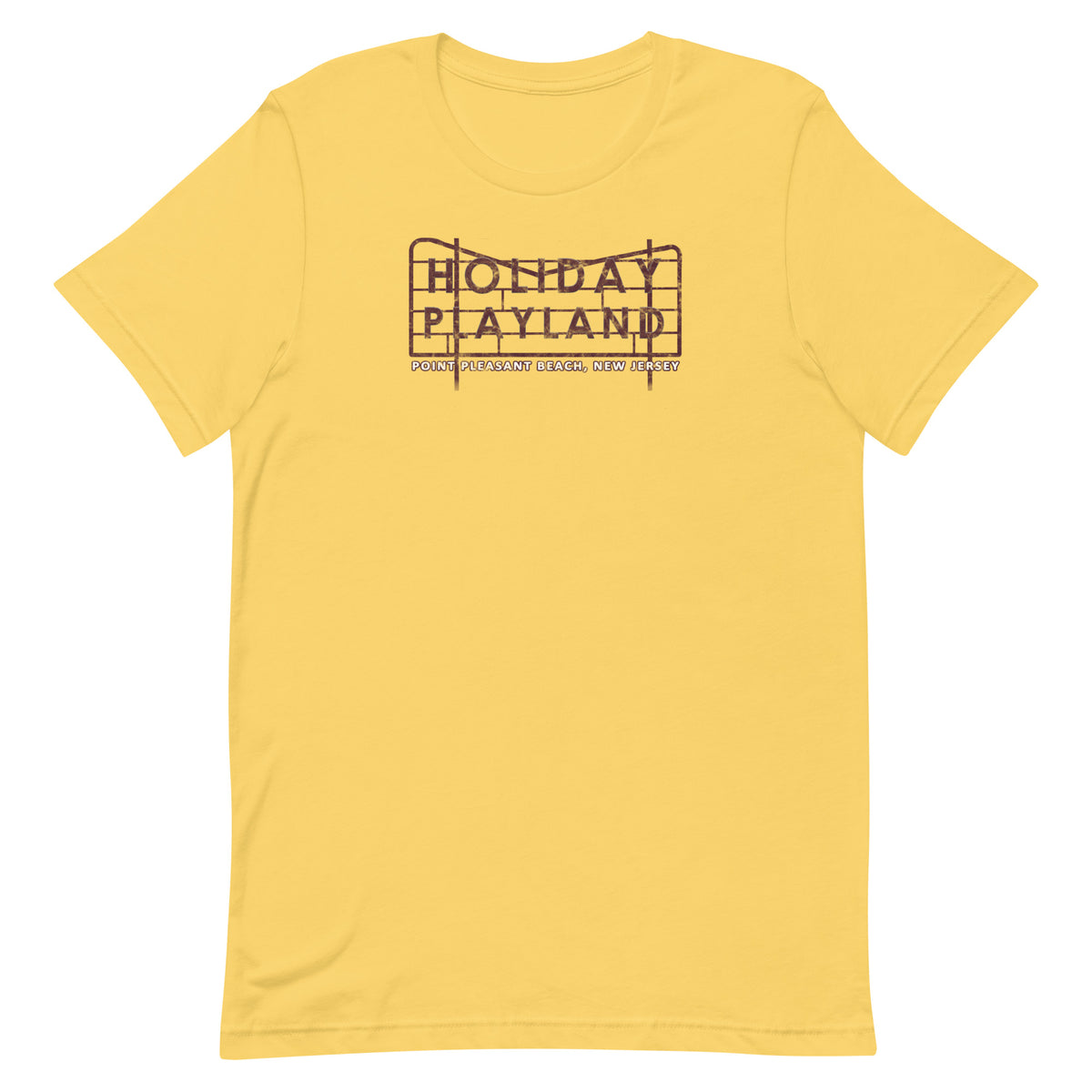 Holiday Playland - POINT PLEASANT BEACH - Unisex t-shirt Yellow