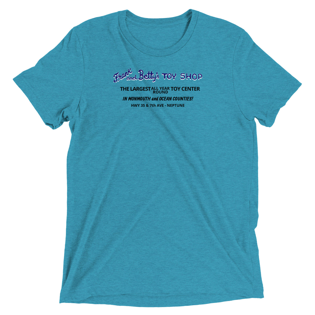Frank and Betty's Toy Shop - NEPTUNE - Short sleeve t-shirt Aqua Triblend
