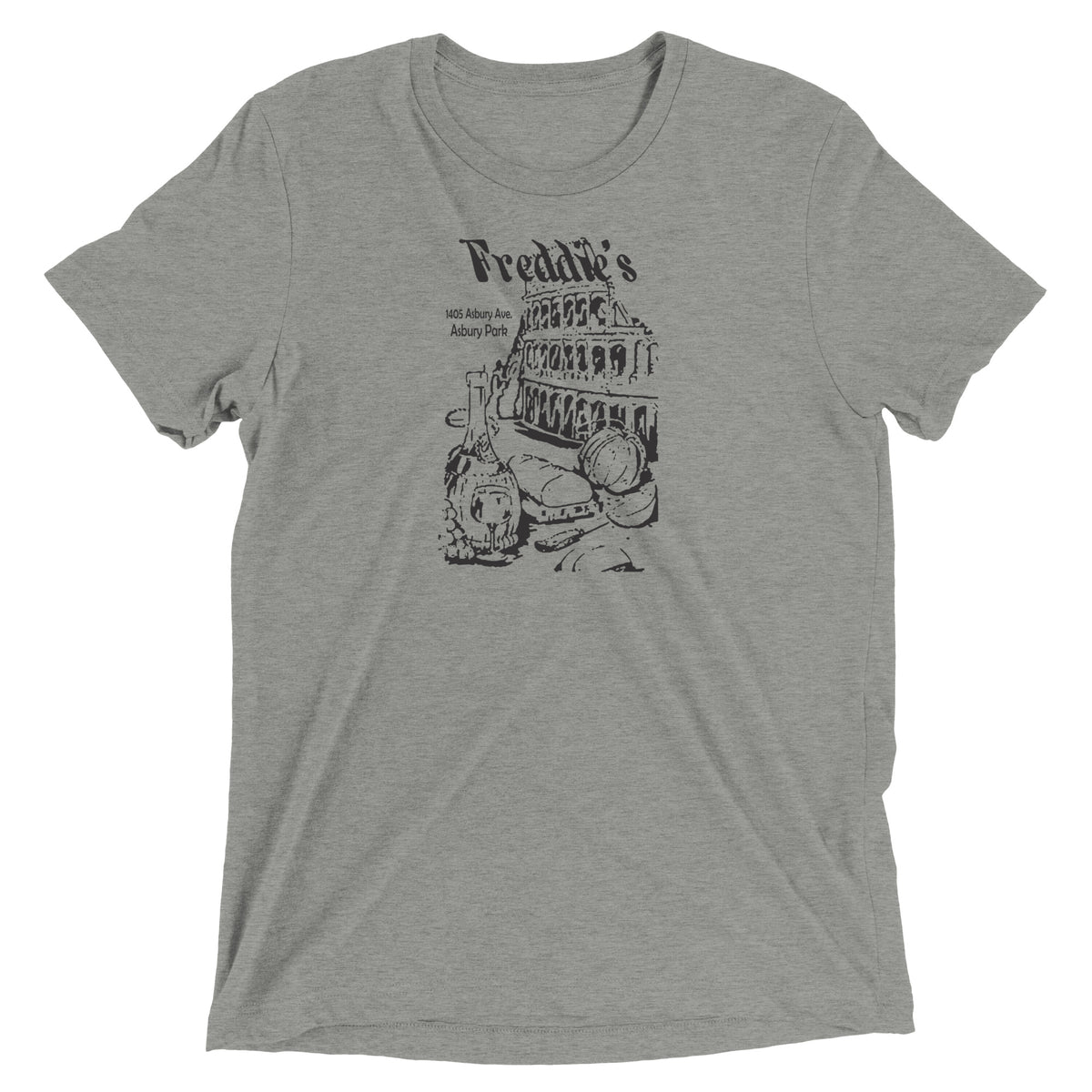 Freddie's Pizza - ASBURY PARK - Short sleeve t-shirt Athletic Grey Triblend