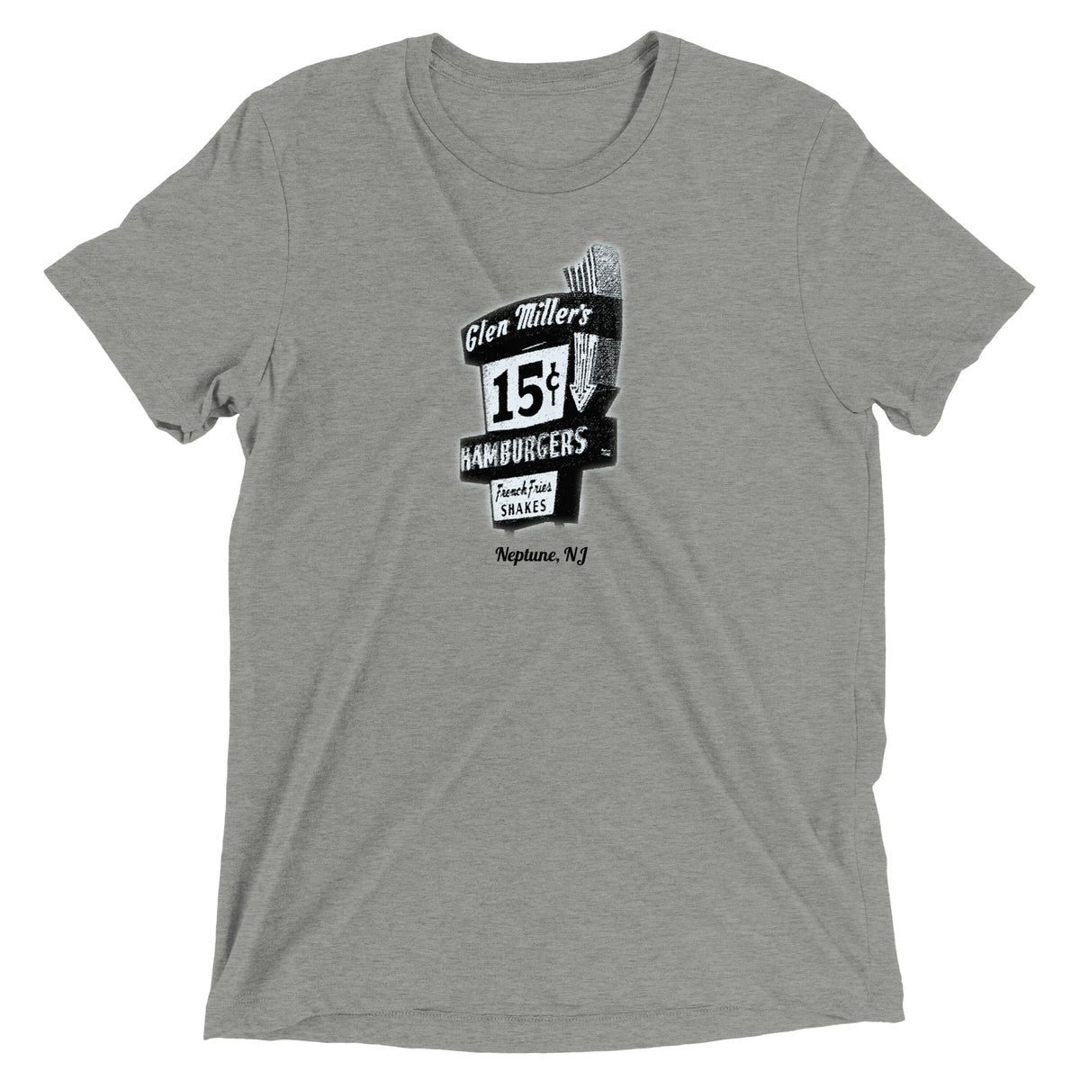 Glen Miller's - NEPTUNE - Short sleeve t-shirt Athletic Grey Triblend