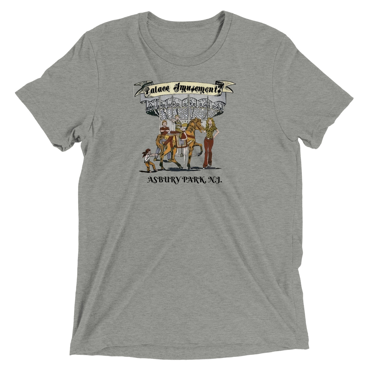 Palace Amusements - ASBURY PARK - Short sleeve t-shirt Athletic Grey Triblend