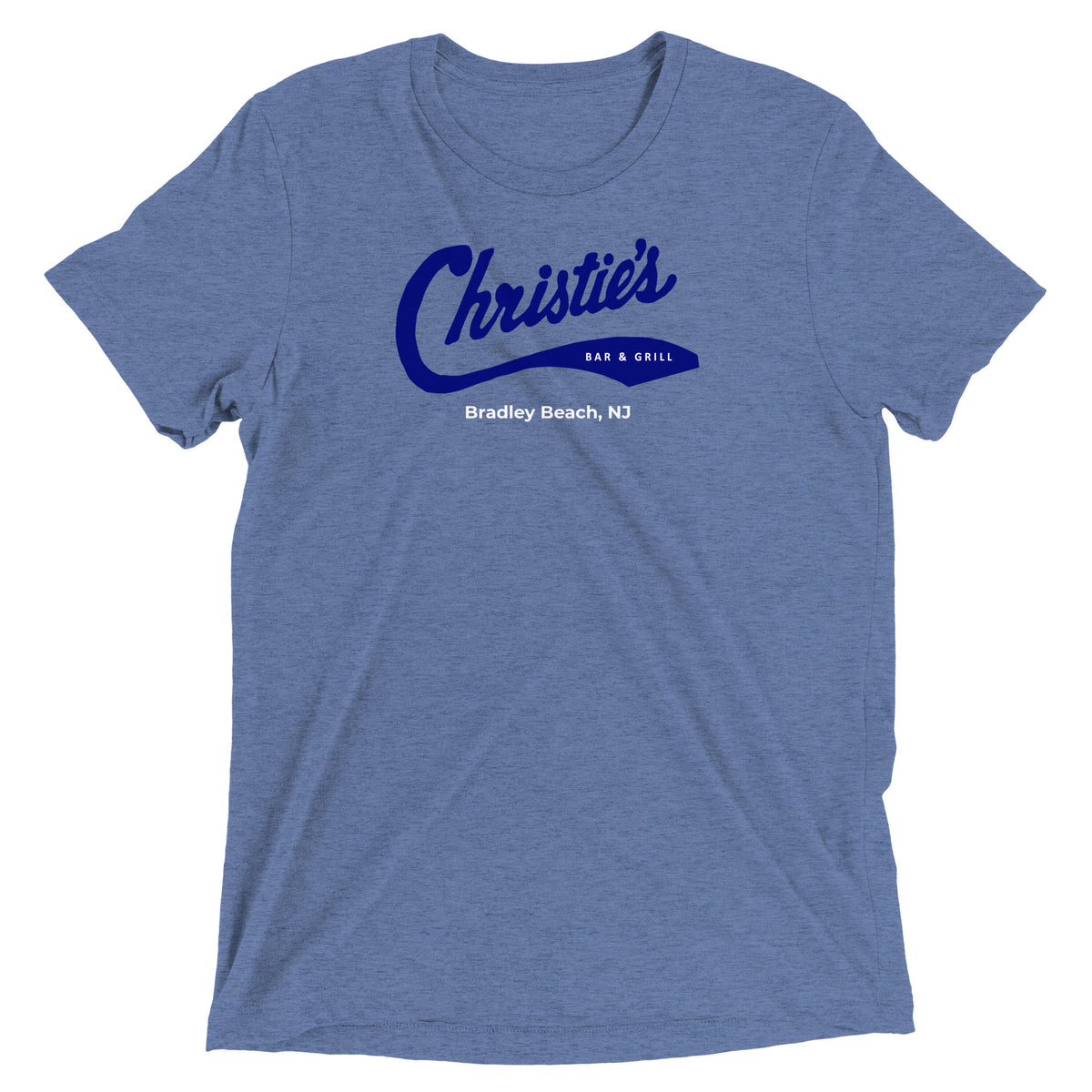Christie's Bar & Grill - BRADLEY BEACH - Short sleeve t-shirt Blue Triblend