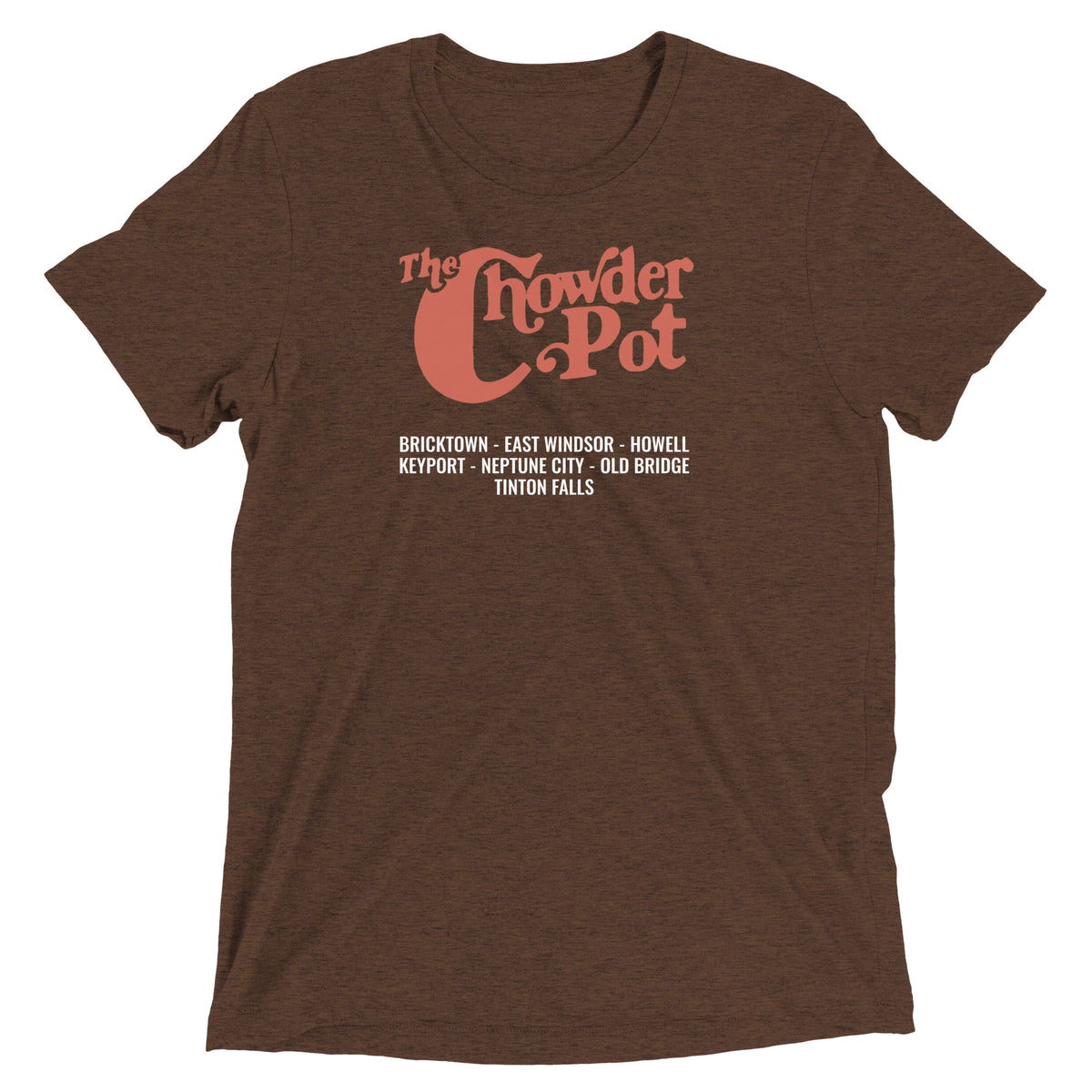 The Chowder Pot - NEPTUNE CITY / TINTON FALLS / BRICK - Short sleeve t-shirt Brown Triblend