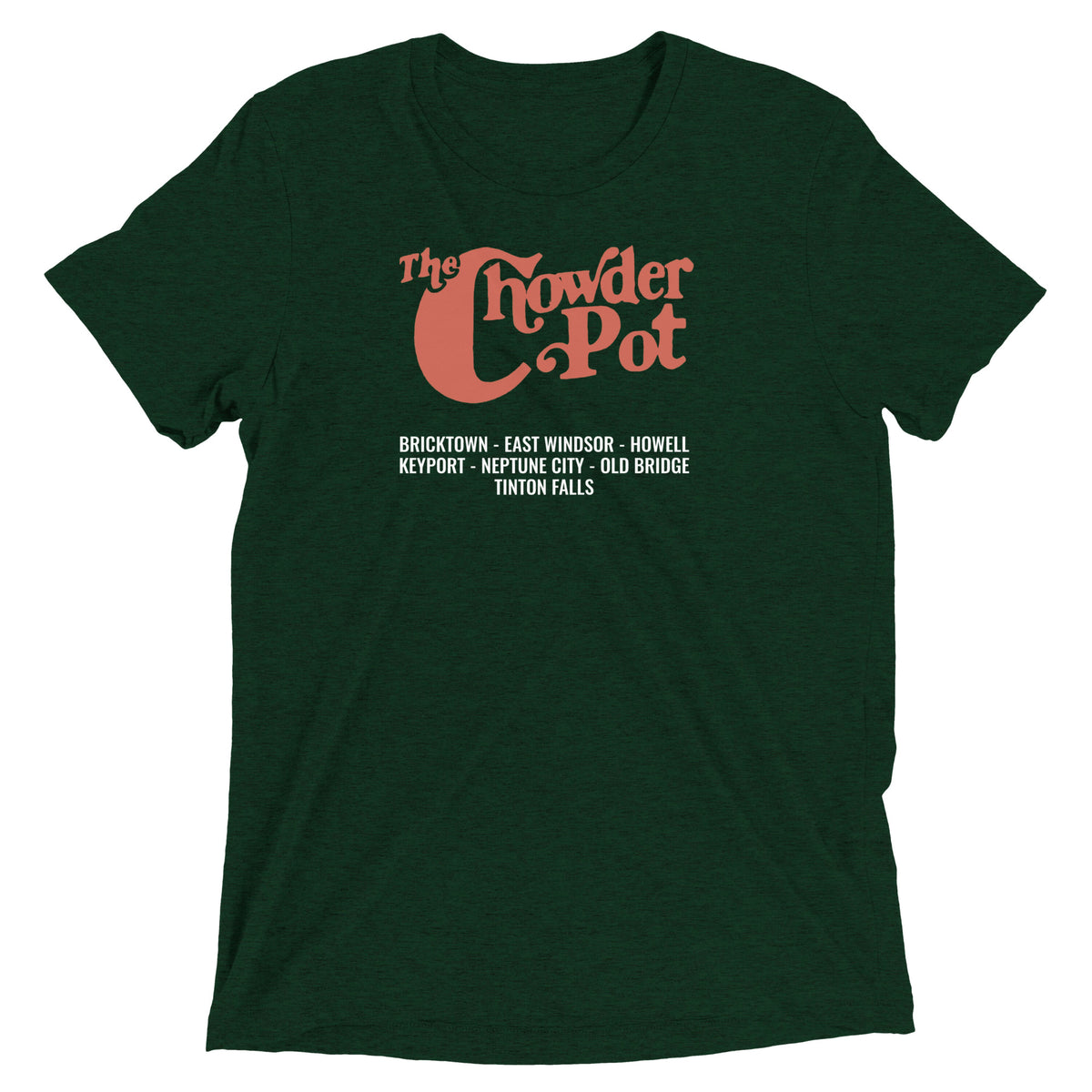 The Chowder Pot - NEPTUNE CITY / TINTON FALLS / BRICK - Short sleeve t-shirt Emerald Triblend