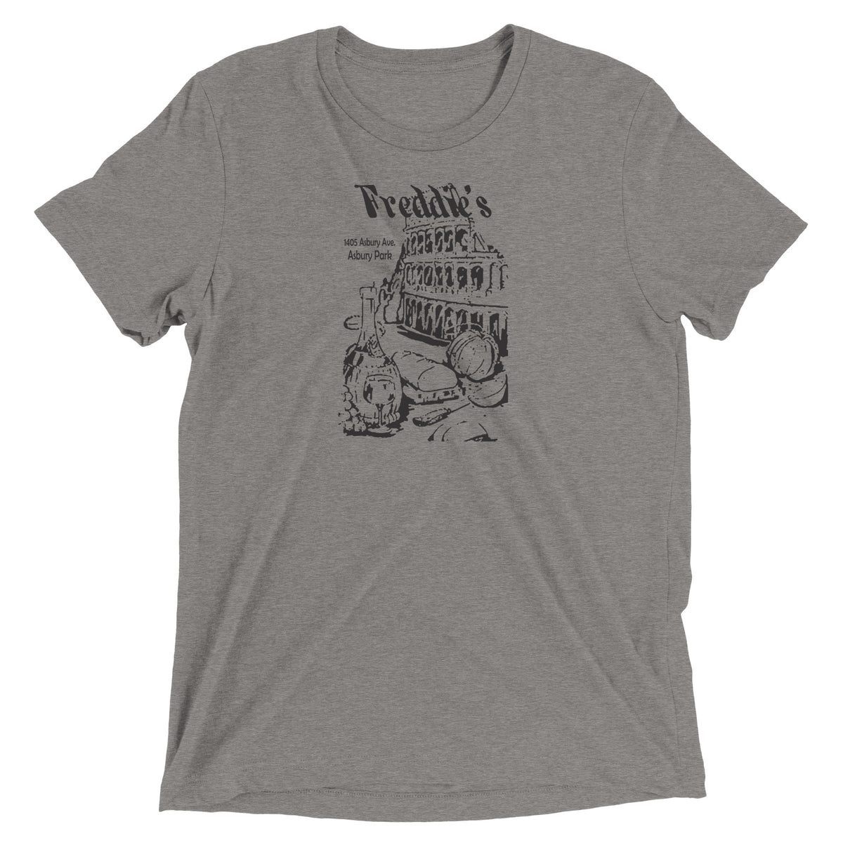 Freddie's Pizza - ASBURY PARK - Short sleeve t-shirt Grey Triblend