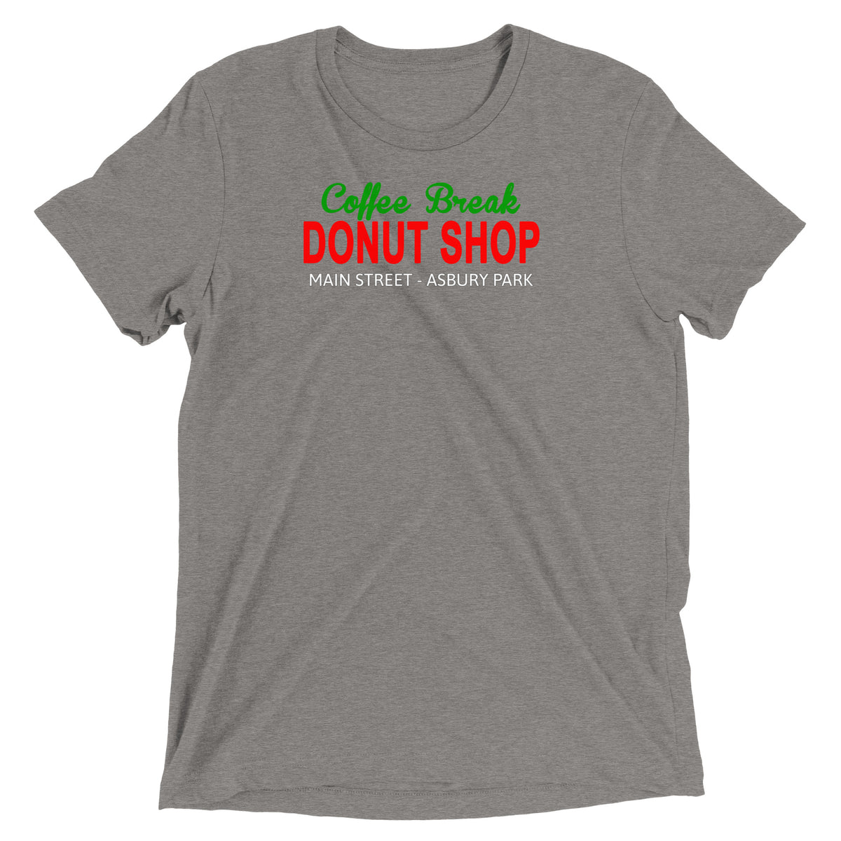 Coffee Break Donut Shop - ASBURY PARK - Short sleeve t-shirt Grey Triblend