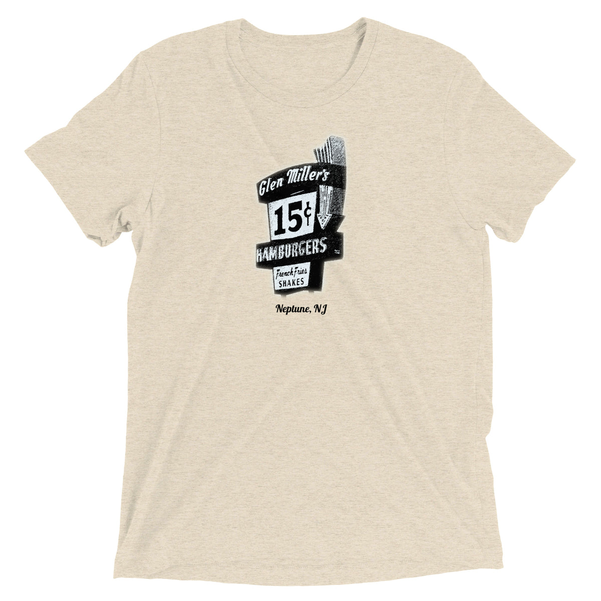 Glen Miller's - NEPTUNE - Short sleeve t-shirt Oatmeal Triblend