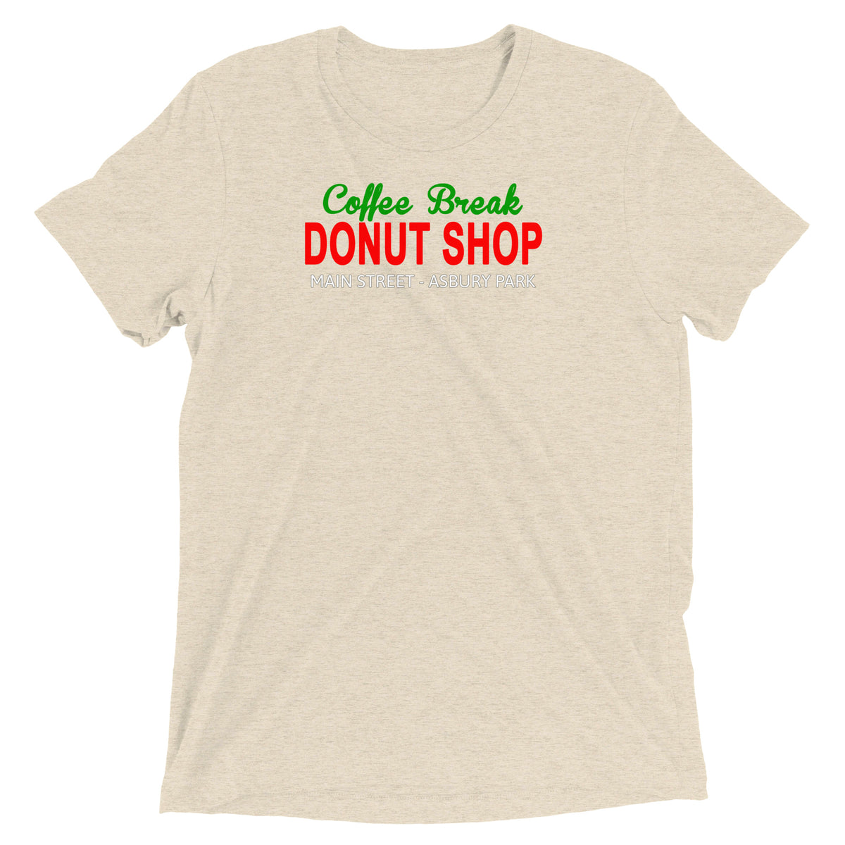 Coffee Break Donut Shop - ASBURY PARK - Short sleeve t-shirt Oatmeal Triblend