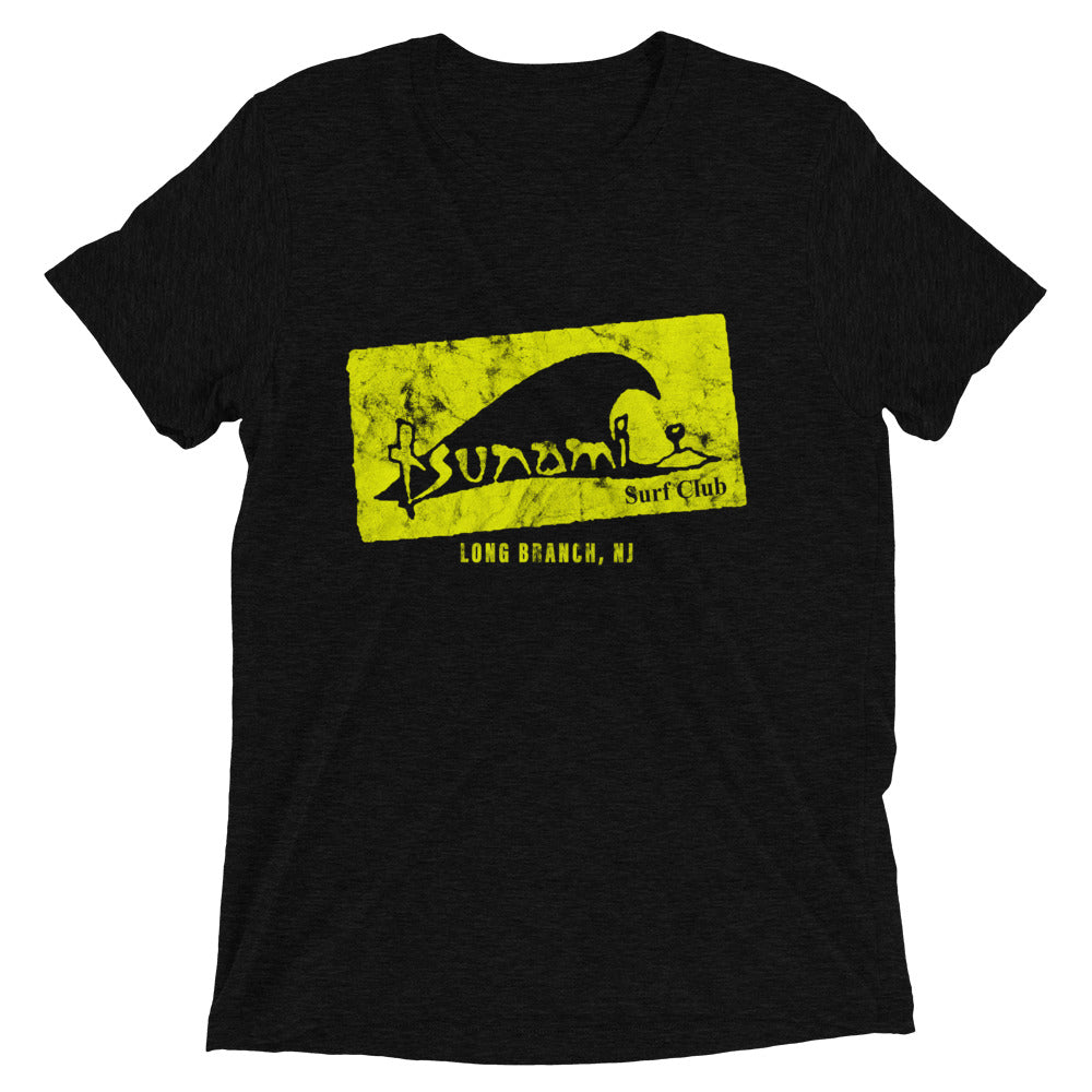 Tsunami Surf Club - LONG BRANCH - Short sleeve t-shirt Solid Black Triblend