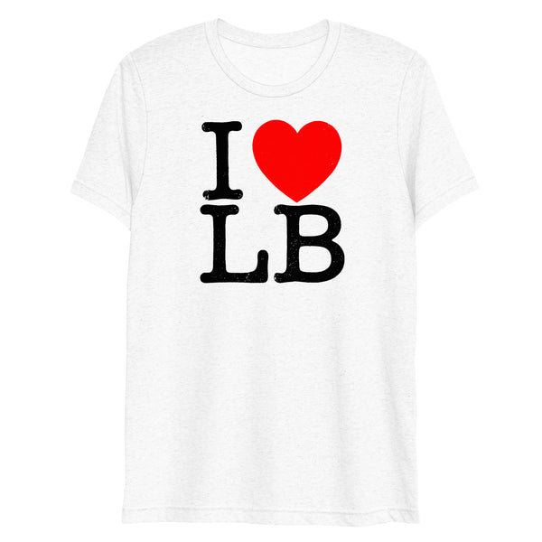 I Heart LB - LONG BRANCH - Premium Short sleeve t-shirt 3XL