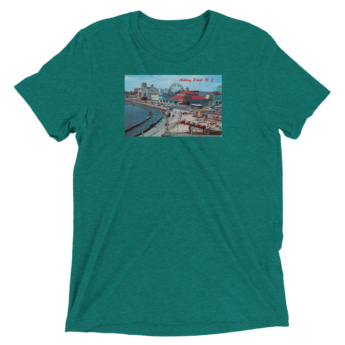 ASBURY PARK - Short sleeve t-shirt Teal Triblend