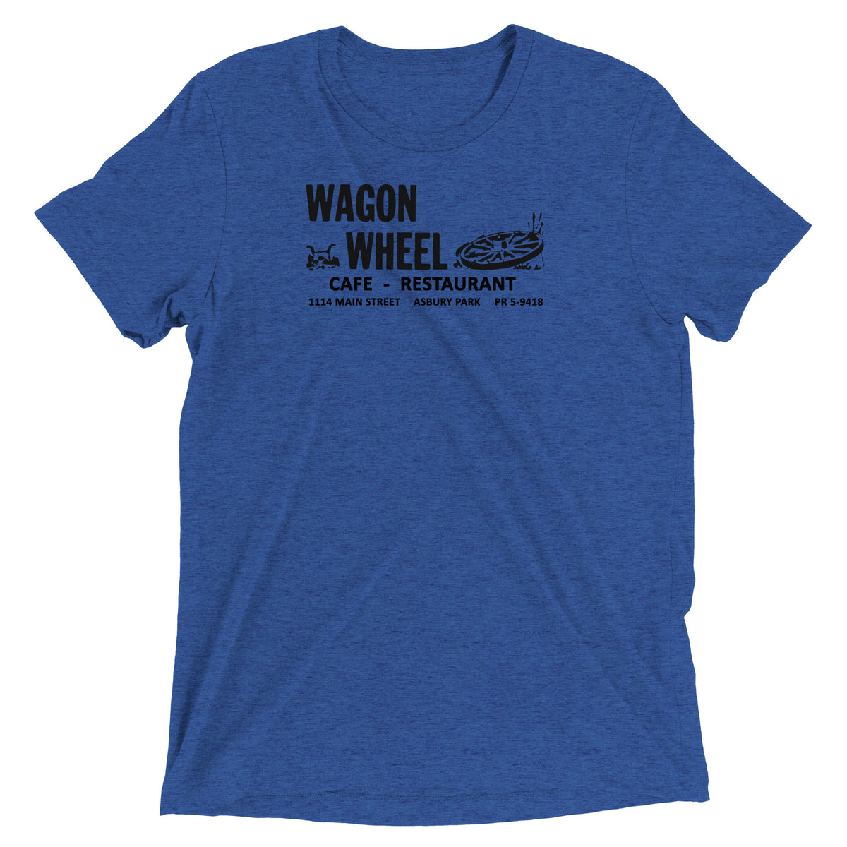 Wagon Wheel - ASBURY PARK - Short sleeve t-shirt True Royal Triblend