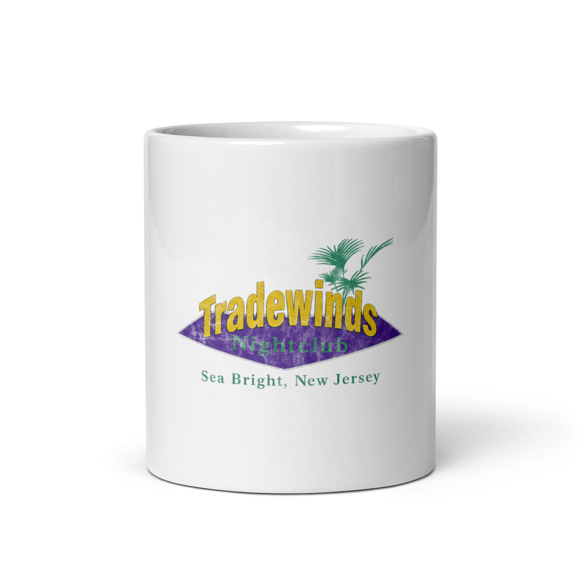 Tradewinds Nightclub - SEA BRIGHT - White Glossy Mug