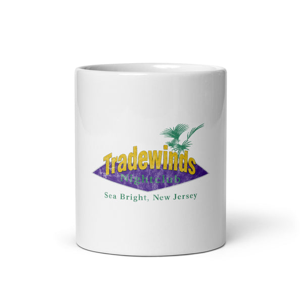 Tradewinds Nightclub - SEA BRIGHT - White Glossy Mug