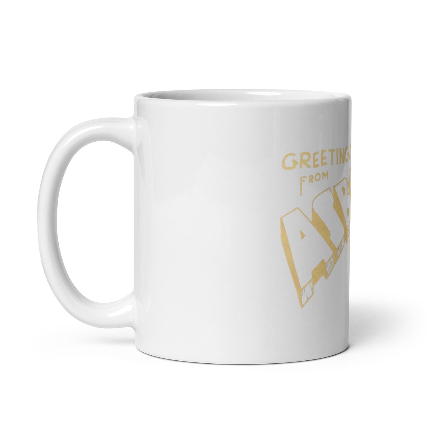 Greetings from Asbury Park - White glossy mug