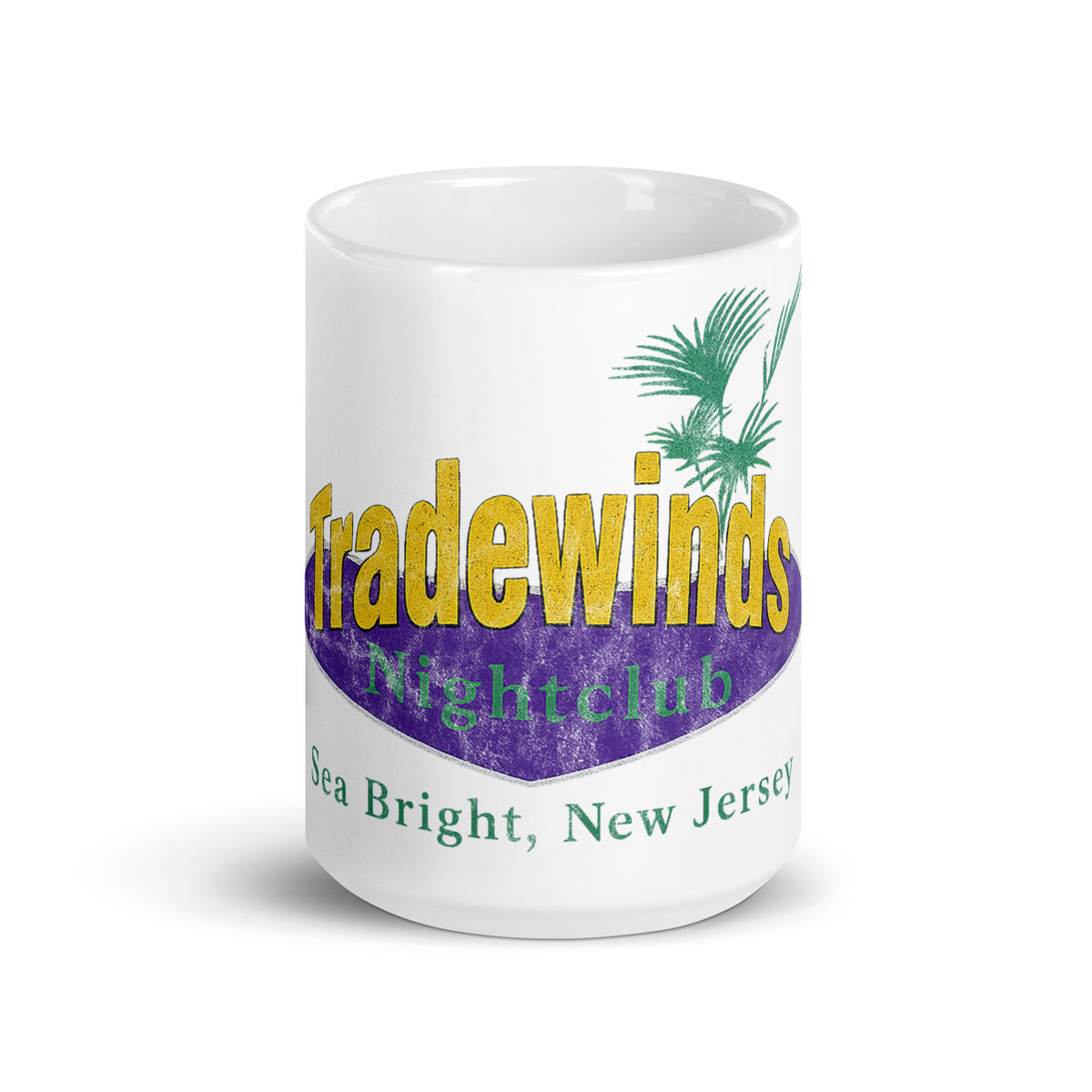 Tradewinds Nightclub - SEA BRIGHT - White Glossy Mug
