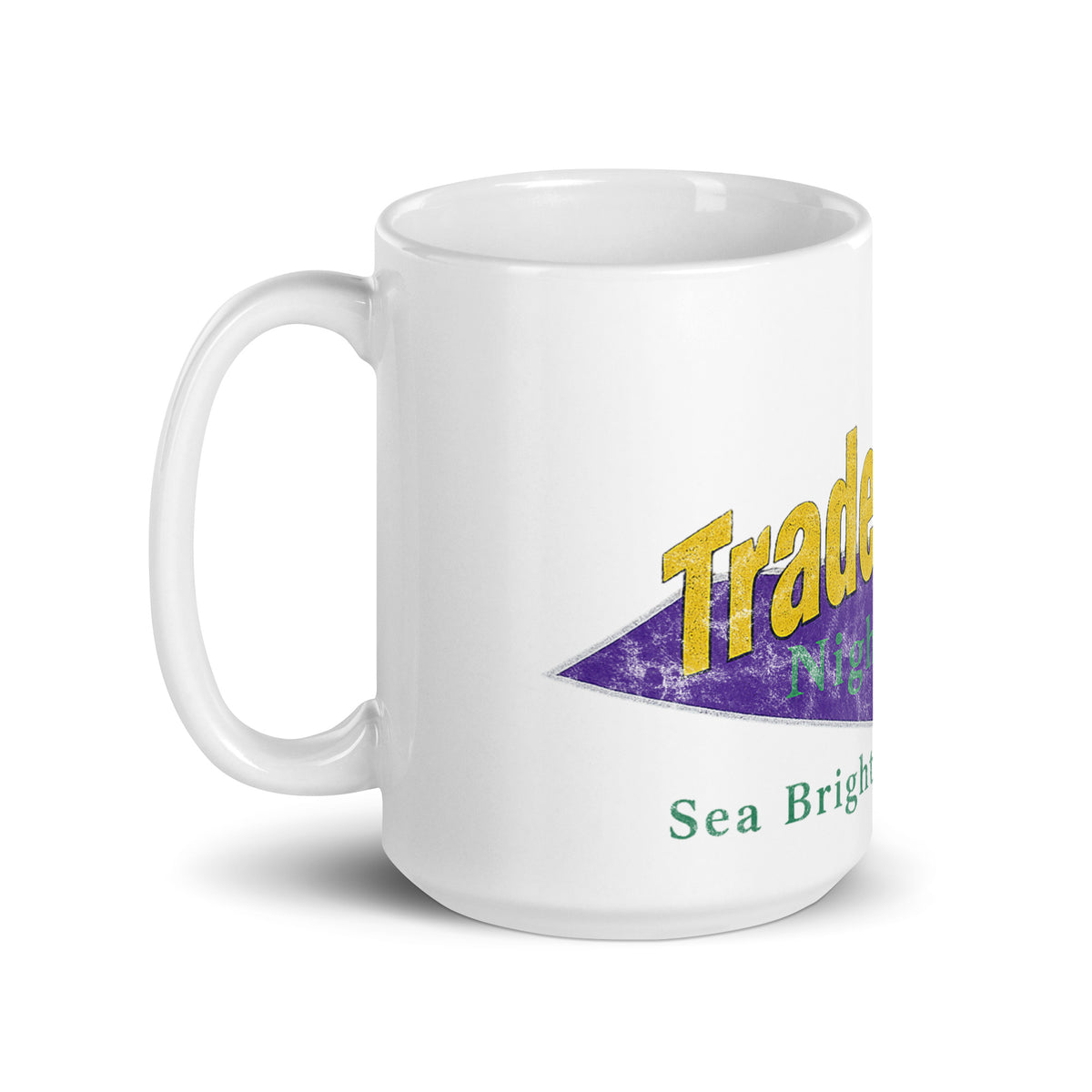 Tradewinds Nightclub - SEA BRIGHT - White Glossy Mug