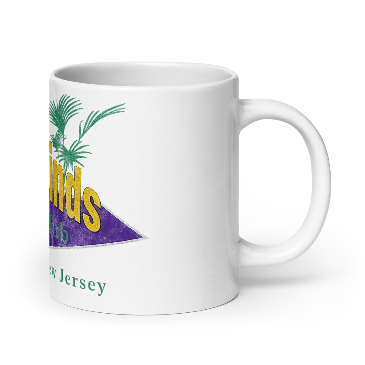 Tradewinds Nightclub - SEA BRIGHT - White Glossy Mug 20 oz