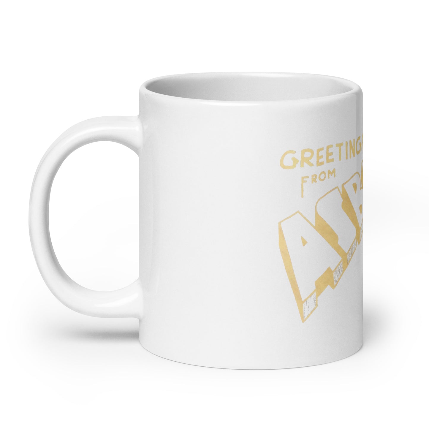 Greetings from Asbury Park - White glossy mug