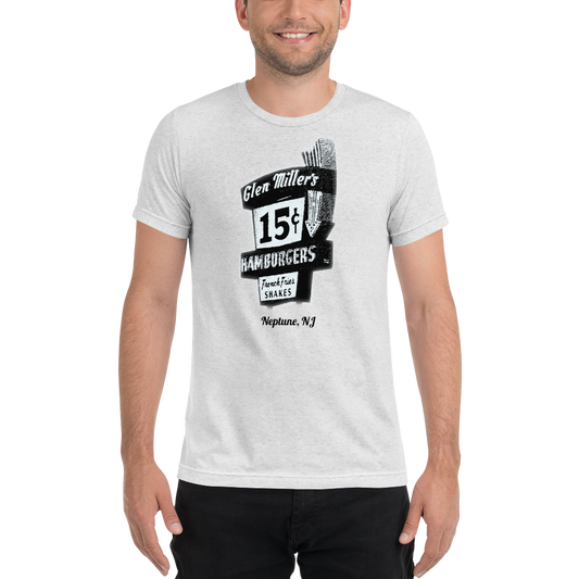 Glen Miller's - NEPTUNE - Short sleeve t-shirt White Fleck Triblend