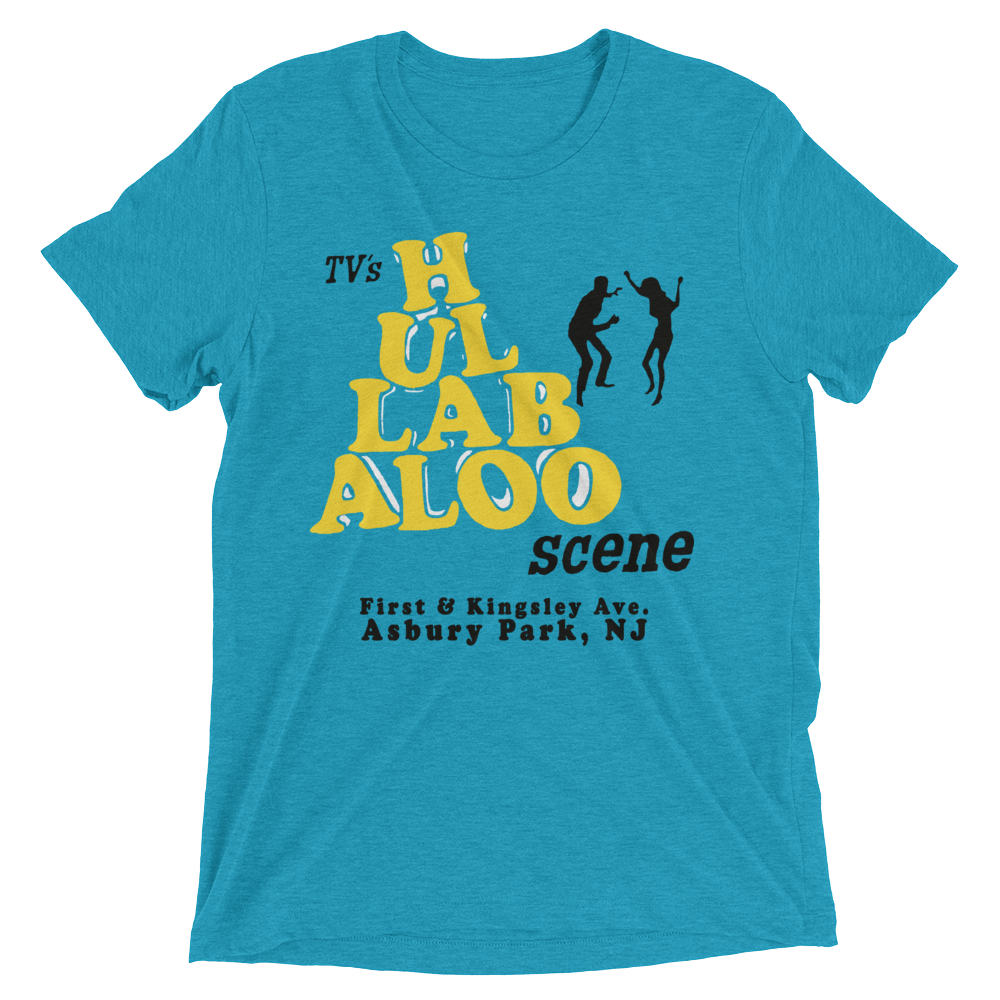 TV's Hullabaloo Scene Club - ASBURY PARK - Short sleeve t-shirt Aqua Triblend