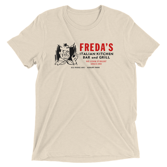 Freda's Bar and Grill - ASBURY PARK - Short sleeve t-shirt Oatmeal Triblend