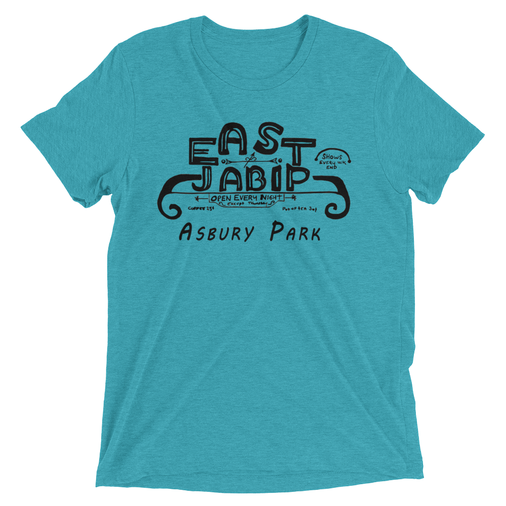 East Jabip Coffee House - ASBURY PARK - Short sleeve t-shirt Teal Triblend