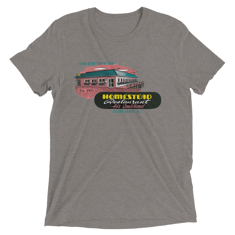 Homestead Restaurant - OCEAN GROVE - Short sleeve t-shirt Grey Triblend