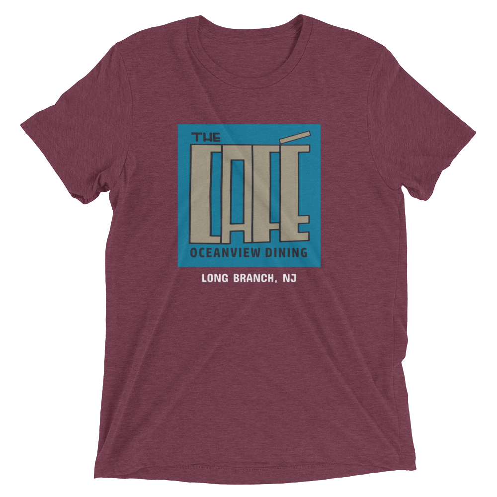 The Cafe Bar - LONG BRANCH - Short sleeve t-shirt Maroon Triblend