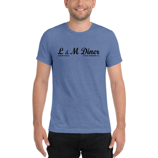 L & M Diner - OCEAN - Short sleeve t-shirt Blue Triblend