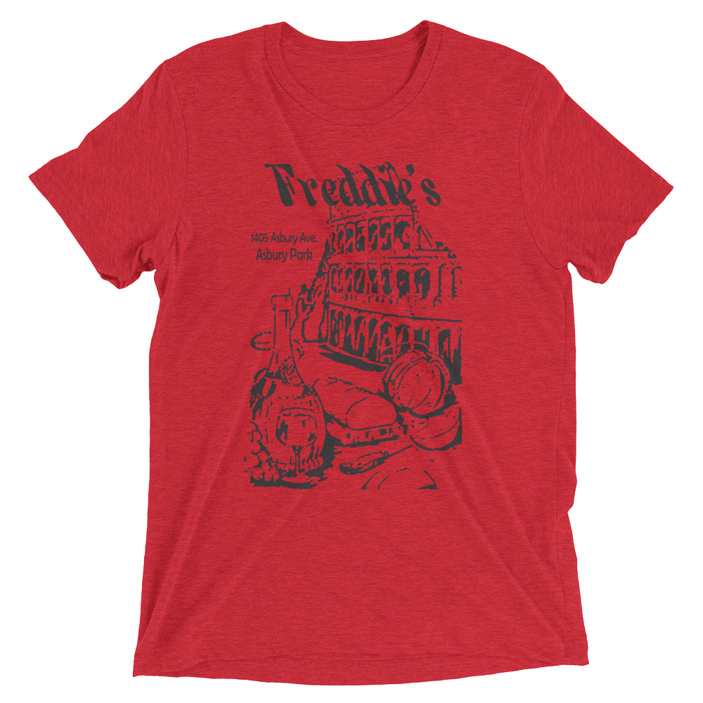 Freddie's Pizza - ASBURY PARK - Short sleeve t-shirt Red Triblend